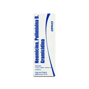Neomicina, polimixina B, gramicidina 15 ml