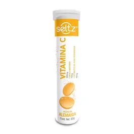 Seltz. Vitamina C, beta caroteno 300 mg/0.1 mg, sabor naranja, 20 tabs