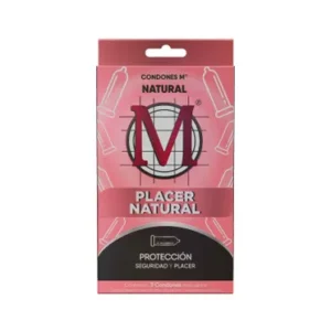Condón placer natural, Condones M. 3 piezas