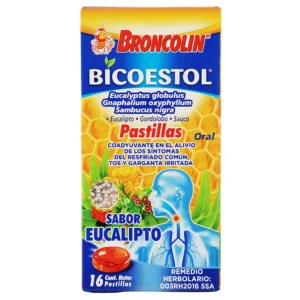 BRONCOLIN bicoescot, EUCALIPTO, GORDOLOBO, SAUCO C/16 PASTILLAS