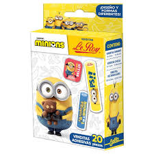 Curitas minions c/20 piezas