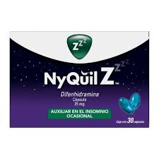 Nyquil Z difenhidramina 25mg c/30 caps