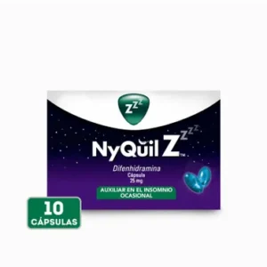 Nyquil Z difenhidramina 25mg c/10 caps