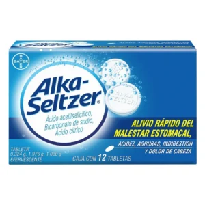 ALKA-SELTZER, CAJA CON 12 TABS