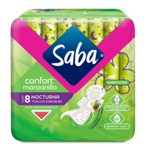 Toallas sanitarias saba manzanilla c/8