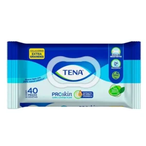 Toallas humedas TENA para adultos c/40 pzas extra grande