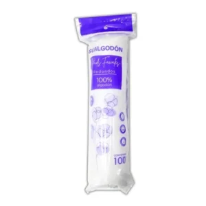 Algodón redondo 100 pads faciales, SUALGODÓN