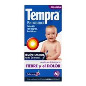 Tempra pediatrico paracetamol 30ml sabor uva