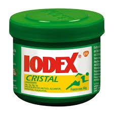 IODEX CRISTAL (alcanfor salicilato de metilo, mentol, aucalipto) 60g