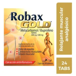 Robax gold (Metocarbamol/ibuprofeno) c/24 tabs
