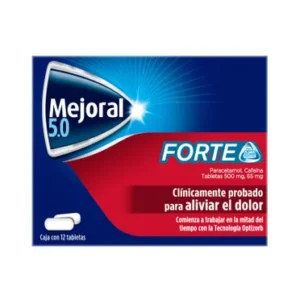 Mejoral 5.0 (paracetamol, cafeina) c/12tabs