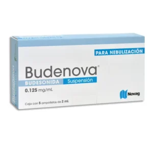 Budesonida 0.125mg/ml nebulización 5 amp de 2 ml NOVAG
