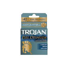 Trojan piel desnuda condones c/3
