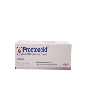Policresuleno, cincocaina tubo 50g con apicador PROCTOACID