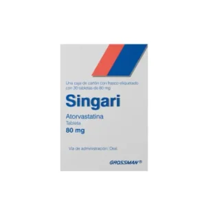 Atorvastatina 80mg sinagari c/30 tabs