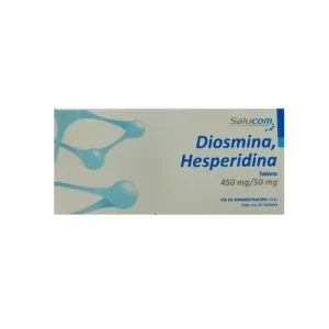 Diosmina, Hesperidina 450mg/50mg caja con 20 tabletas / SALUCOM