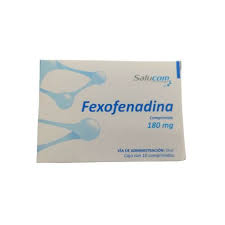 Fexofenadina 180 mg, caja con 10 comprimidos / SALUCOM