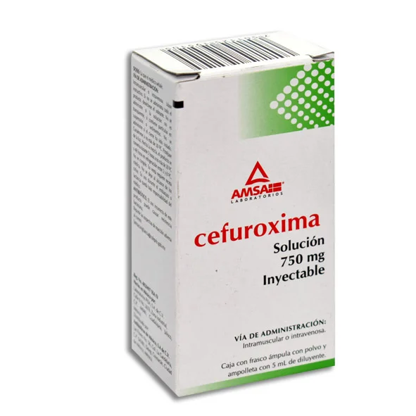 Cefuroxima solución 750 mg inyectable AMSA