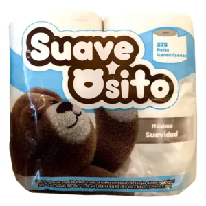 Papel higienico SUAVEOSITO  4 rollos 375 HOJAS