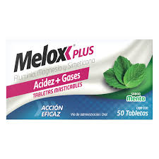 MELOX PLUS sabor menta caja c/50 tabletas