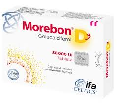 Colecalciferol 50,000 Ui C/4 Tabs, Morebon