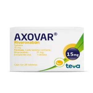 Rivaroxabán 15mg c/28 tabs AXOVAR