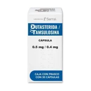 DUTASTERIDA/TAMSULOSINA 0.5/0.4 MG CON 30 CAPS