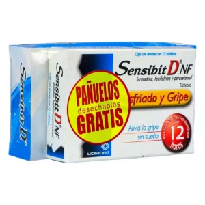 SENSIBIT D loratadina, paracetamol, fenilefrina c/12 tabs