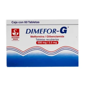 Metformina. glibenclamida 500mg/2.5 mg DIMEFOR-G