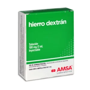 Hierro dextran 100mg/2ml c/3 amp