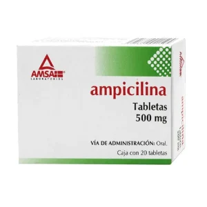 AMPICILINA 500 MG CON 20 TABS