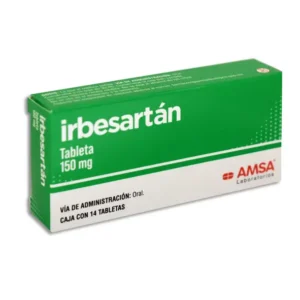 Irbesartan 150 Mg (14 Tabletas) Amsa