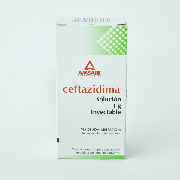 Ceftazidima 1g inyectable AMSA
