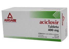 Aciclovir 400mg caja c/35 tabs
