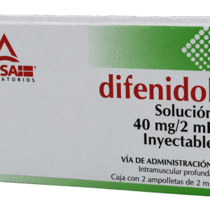 DIFENIDOL SOLUCION INY 40 MG/2 ML