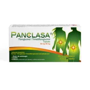 PANCLASA (FLOROGLUCINOL/TRIMETILFOROGLUCINOL) 80 MG /80 ,G, CAJA CON 20 CAPSULAS