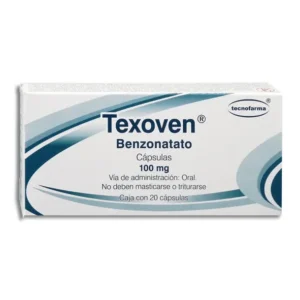TEXOVEN (BENZONATATO) CAJA CON 20 CAPSULAS 100 MG