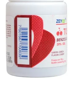 Benzocaina 20% gel topicaina f/30 g