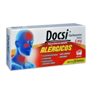 Docsi clorfenamina 4mg c/ 20 tabs (alergias)