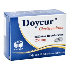 DOYCUR (CLARITROMICINA ) 250 MG CON 10 TABS
