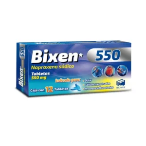 Bixen/ naproxeno 550mg tab c/12