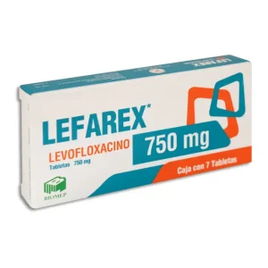 LEFAREX (LEVOFLOXACINO)750 MG C/7