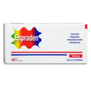 Aluminio, Magnesio, Metoclopramida, Dimeticona, Espraden 30 Tabs