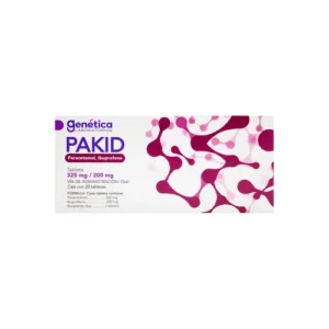 Pakid. paracetamol/ ibuprofeno 325mg/200 mg