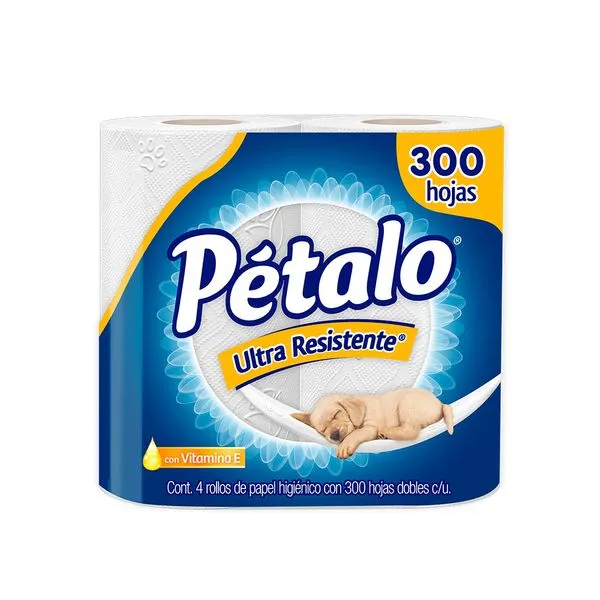 Papel higienico petalo ultra resistente