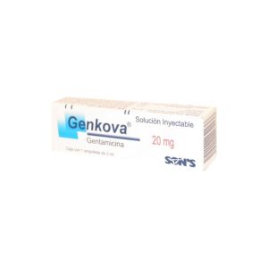 Gentamicina 20Mg/2Ml Inyectable Genkova