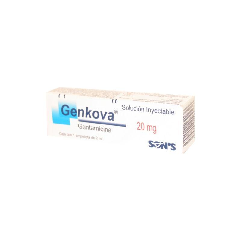 Gentamicina 20Mg/2Ml Inyectable Genkova