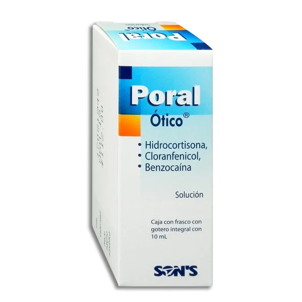 Poral (Oido) Otico (Hidrocortisona/Cloranfenicol/Benzocaina 10 Ml
