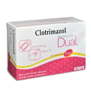 Clotrimazol ovulos c/3 y crema 1% dual