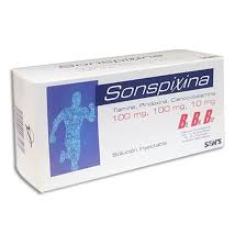 Sonspixina (tiamina, piridoxina, cianobalamina. sol inyectable con 5 ampolletas (complejo b)
